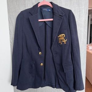 RALPH LAUREN Embroidered Fitted Blazer